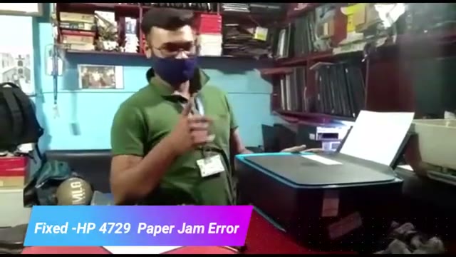 رفع مشکل گیر کردن کاغذ در پرینتر HP 4729 بدون تعویض قطعه