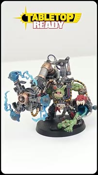 آموزش گام‌به‌گام رنگ‌آمیزی Big Mek با سلاح Shokk Attack Gun