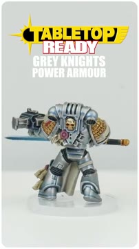 آموزش گام‌به‌گام رنگ‌آمیزی زره Grey Knight در بازی Warhammer 40,000