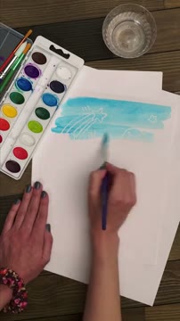 آموزش نقاشی آبرنگ با محصولات Crayola؛ خلق یک اثر هنری زیبا
