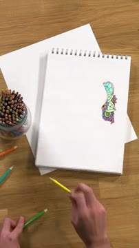 آموزش نقاشی خلاقانه با مداد رنگی‌های Crayola