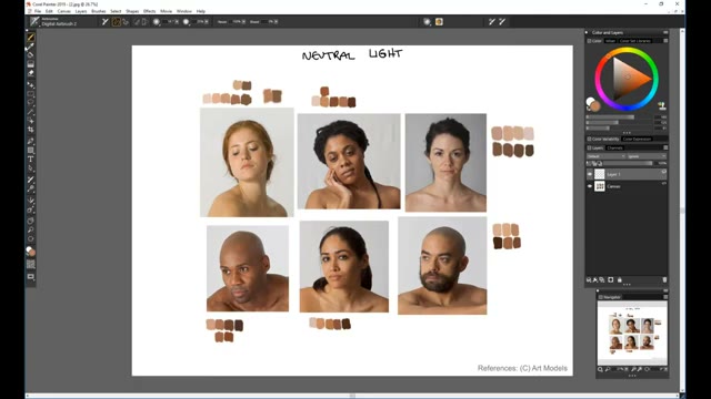 آموزش اصول نقاشی دیجیتال پوست و مو با نرم‌افزار Corel Painter