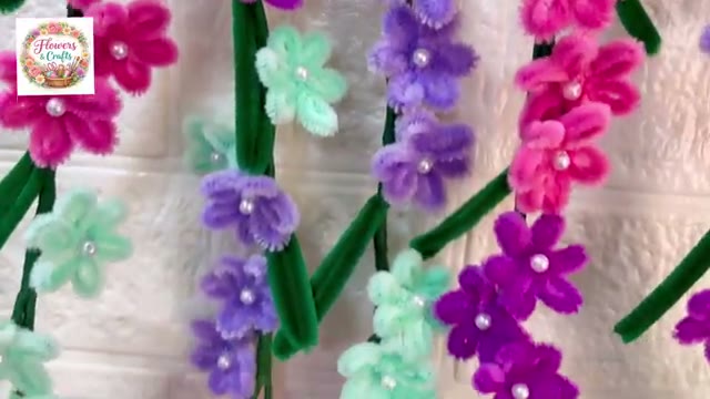 آموزش ساخت دریم کچر گل‌دار زیبا با پایپ کلینر برای دکوراسیون اتاق