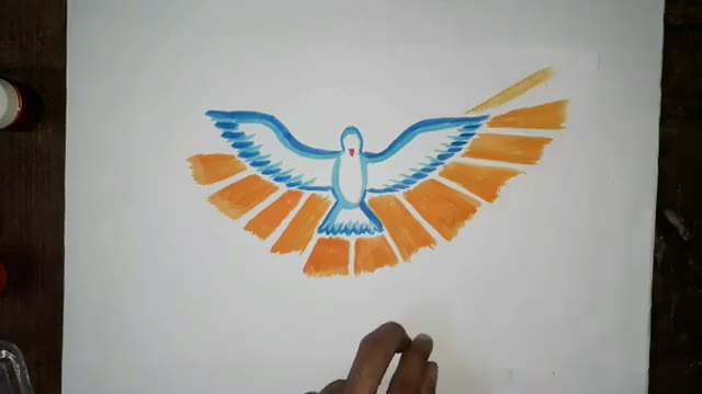 آموزش نقاشی ساده نماد روح‌القدس بر اساس آیات کتاب مقدس غلاطیان ۵