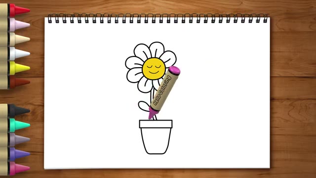 آموزش گام‌به‌گام نقاشی و رنگ‌آمیزی گل برای کودکان با Hello Coloring