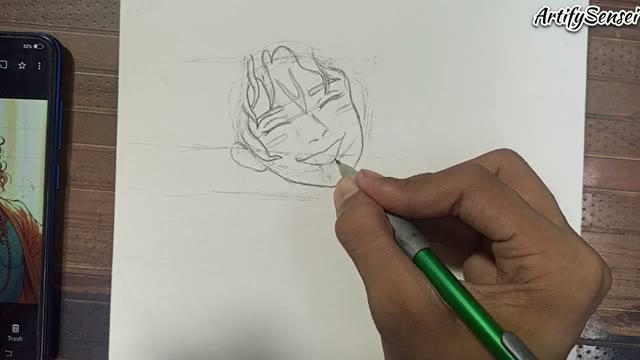 آموزش گام‌به‌گام طراحی کریشنا به سبک انیمه؛ نقاشی ساده با مداد