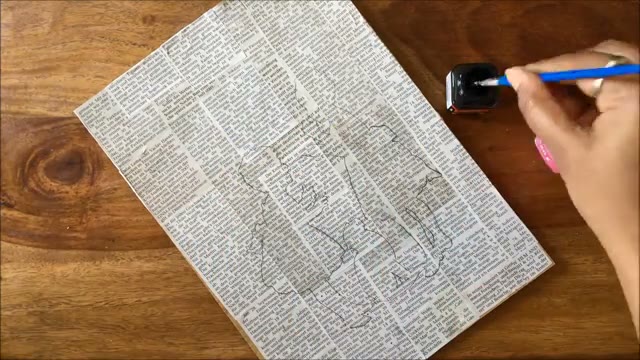 آموزش ساخت تابلو دیواری زیبا با استفاده از روزنامه باطله