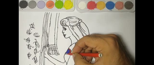 آموزش نقاشی ساده کارتونی با ماژیک برای کودکان