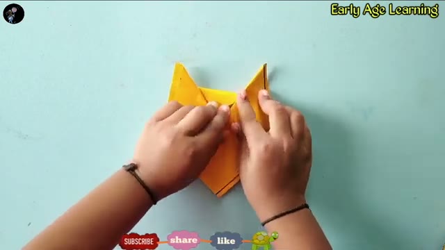 آموزش ساخت کاردستی ساده صورت گربه با کاغذ برای کودکان