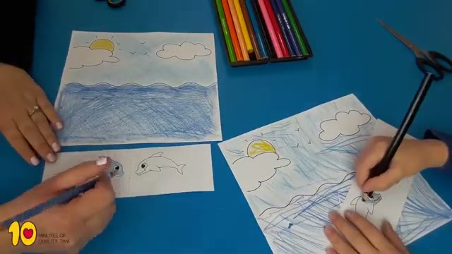آموزش ساخت کاردستی دلفین جهنده با کاغذ برای کودکان