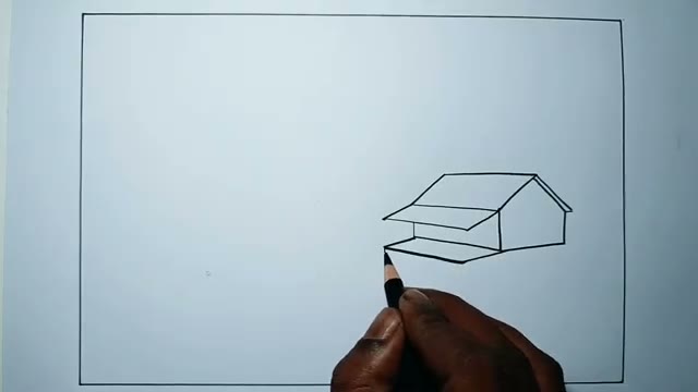 آموزش گامبهگام نقاشی منظره روستایی با مداد برای مبتدیان