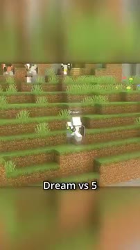 چالش هیجان‌انگیز Dream در برابر ۵ شکارچی؛ نبرد نفس‌گیر در Minecraft