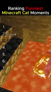 رده‌بندی خنده‌دارترین لحظات گربه‌ها در بازی Minecraft