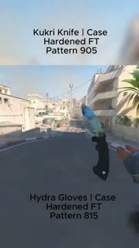 نمایش ترکیب جذاب چاقوی Case Hardened و دستکش در بازی CS2