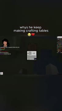 وقتی استریمر دست از ساختن میز کار در Minecraft برنمیدارد!