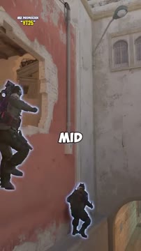آموزش بوست حرفه‌ای پنجره MID در نقشه Mirage بازی CS2