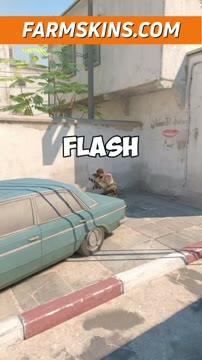 آموزش پرتاب فلش کاربردی در نقشه Dust 2 بازی CS2 برای متوقف کردن دشمن